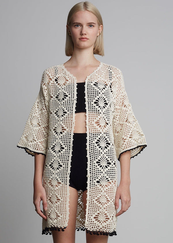 Violet Crochet Cover Up (Ivory)