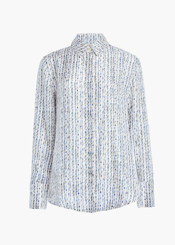 Chika Top (Vapor Bluebell)