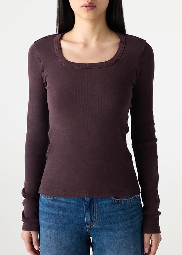 Angelina Long Sleeve (Aubergine)
