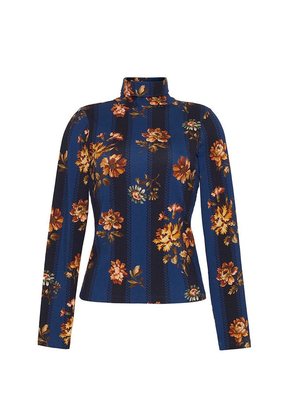 Piper Top (Amour Flora Navy)