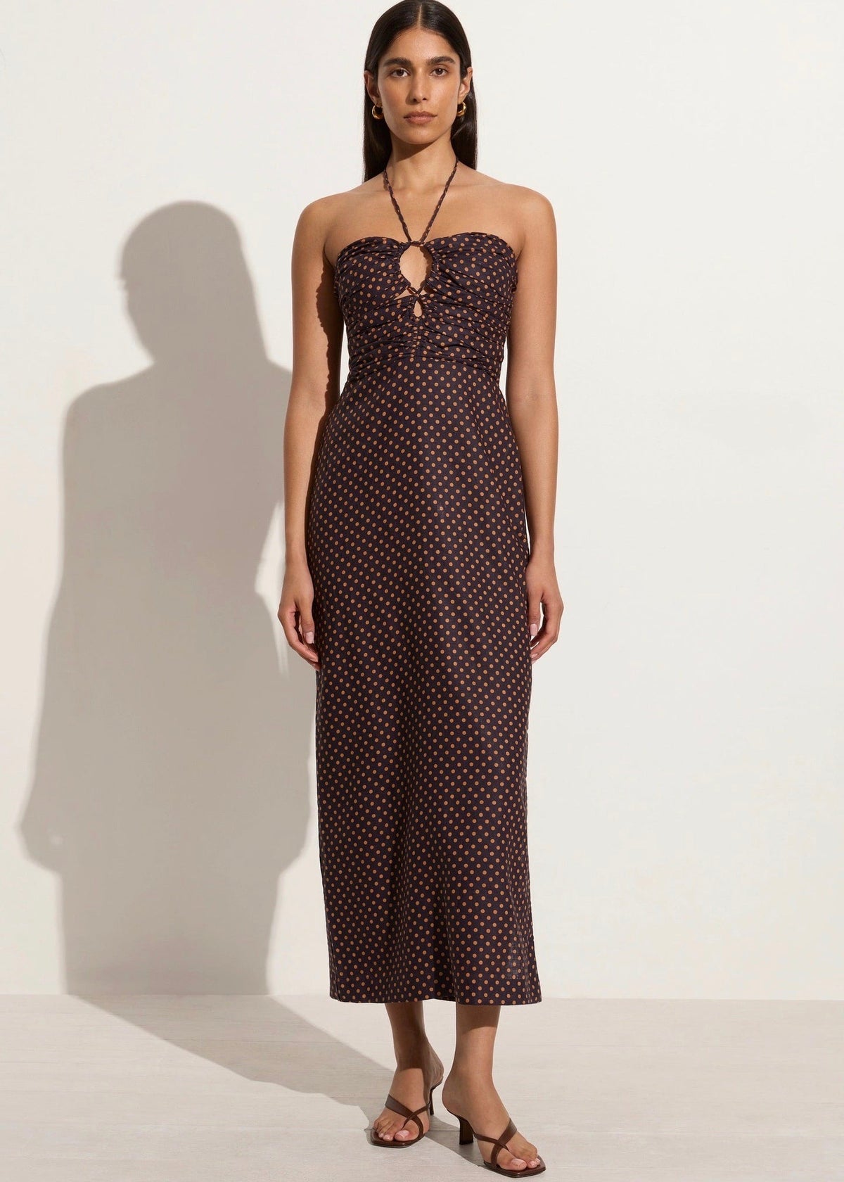 faithfull the brand tortugas midi dress Tortugas Midi Dress (Ludovica Polka Dot)