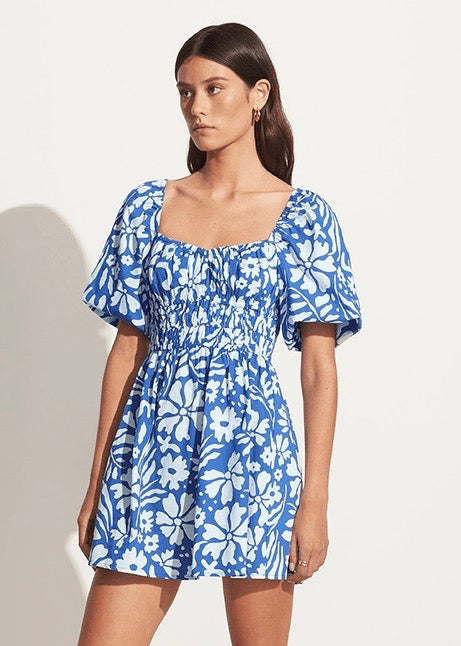 faithfull the brand marinelli mini dress FAITHFULL Marinelli Mini Dress in Bastia Floral Print