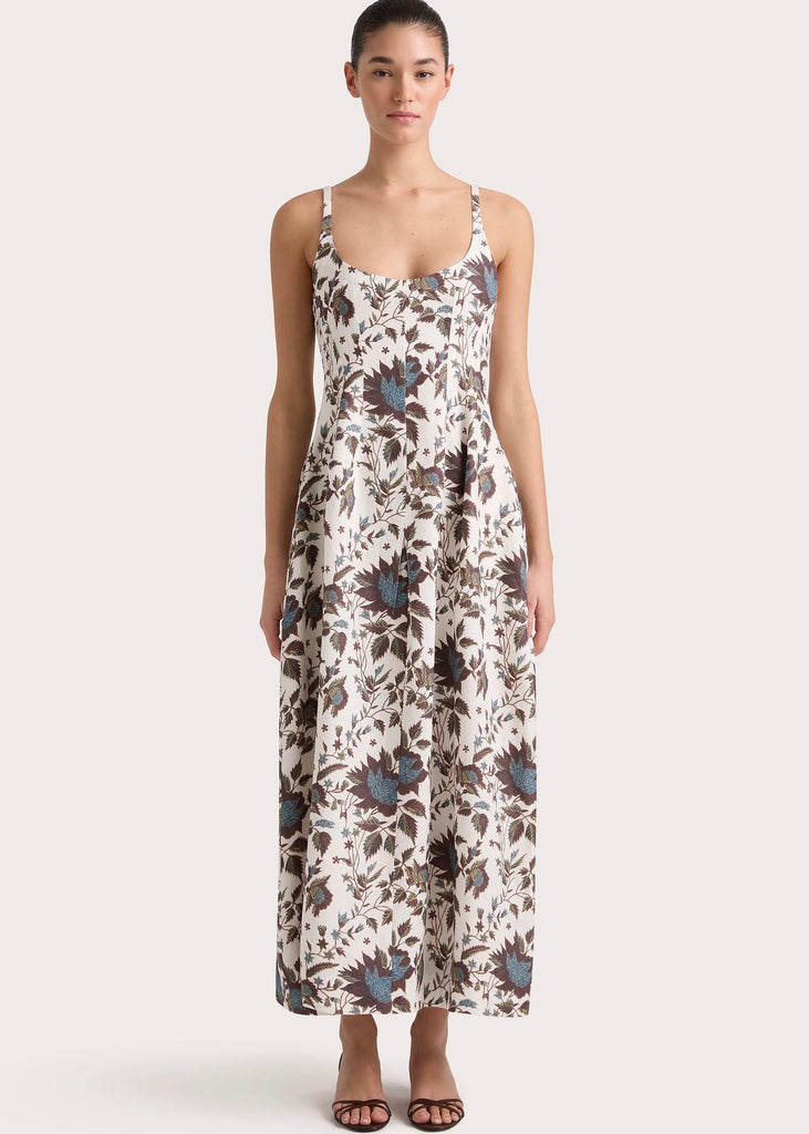 sanne midi dress Sanne Midi Dress in Linnea Floral Print