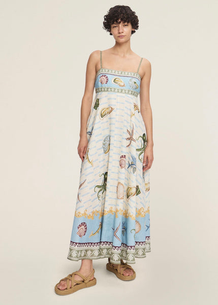 alemais bungalow midi dress ALMAIS Almais Bungalow Midi Dress in Yellow