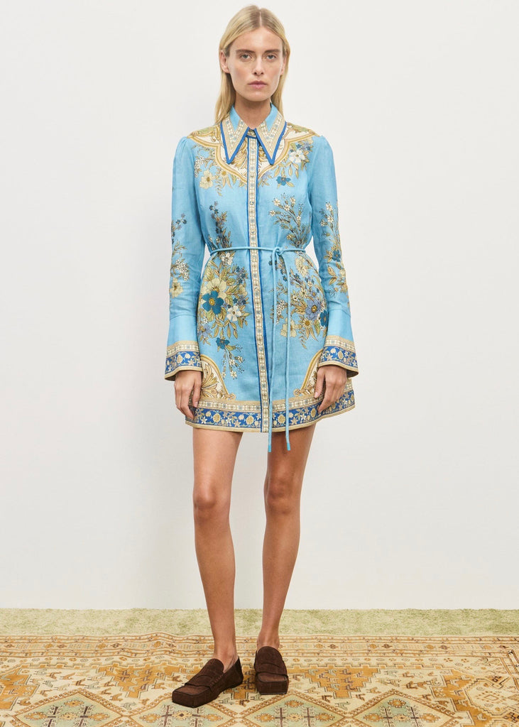Cassie Mini Dress in Blue - Milk Boutique Cassie Mini Dress in Blue - Milk Boutique