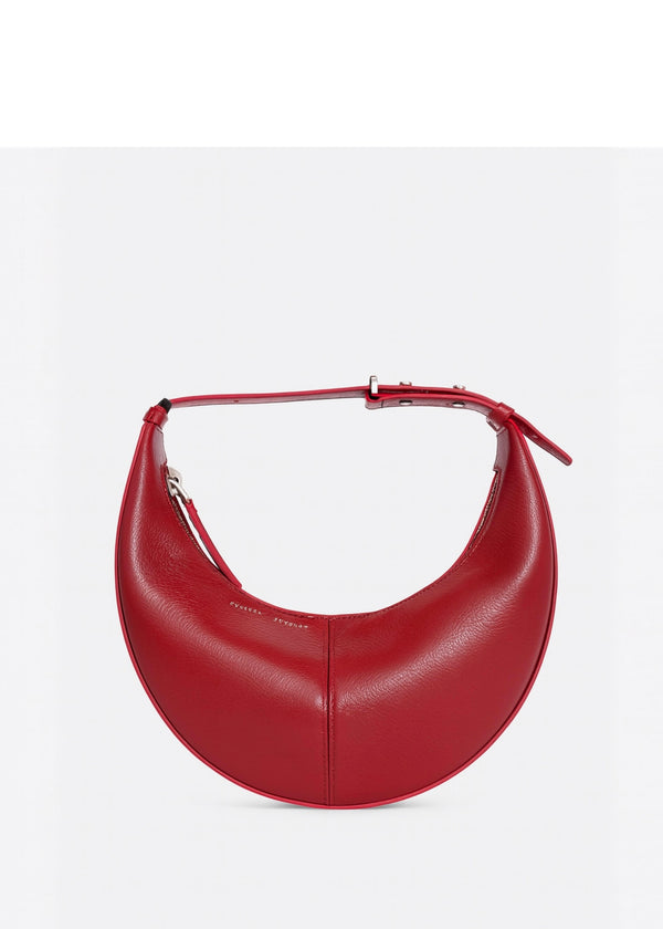 Mini Slide Bag in Shiny Calf (Red)