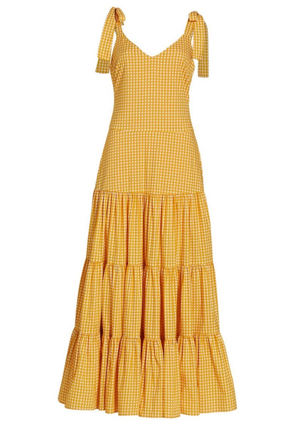 Caroline Constas Arianna Tiered Maxi Dress