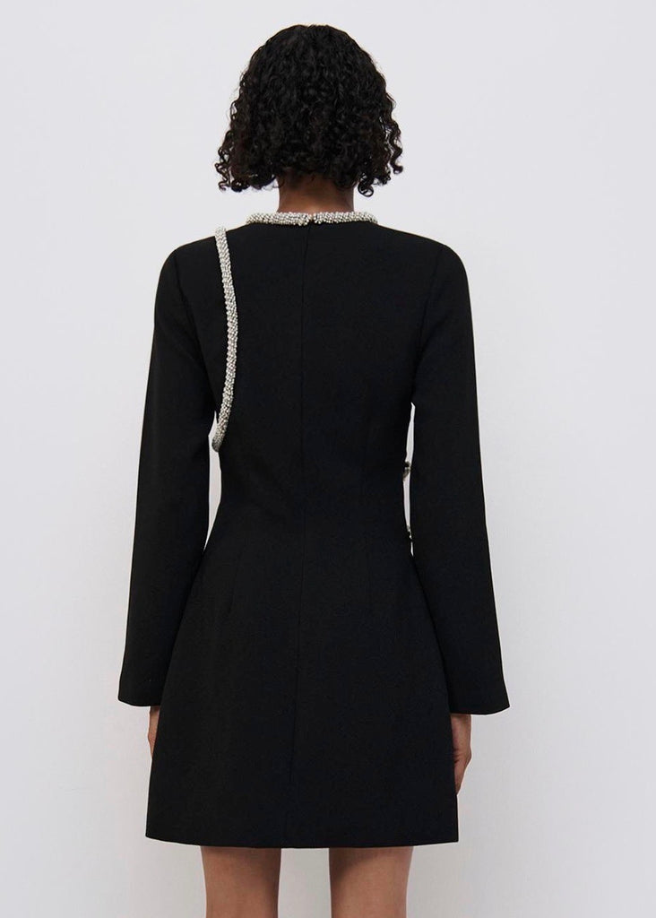 jonathan simkhai katharine diamante-embroidered mini dress Simkhai Katharine Diamante-Embroidered Mini Dress In Emerald - 40% Off