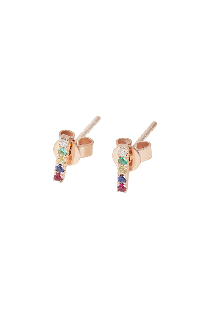 Rainbow stud earrings 
