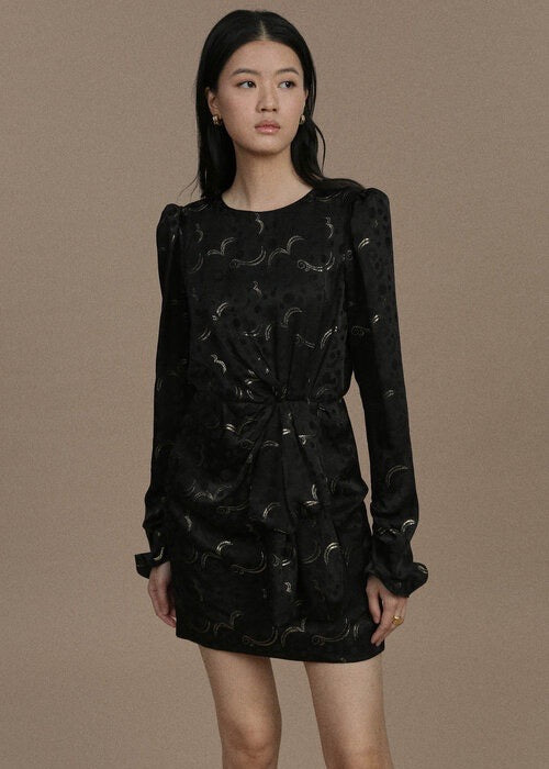 Debbie Dress (Black and Gold) - Milk Boutique Debbie Dress (Black and Gold) - Milk Boutique