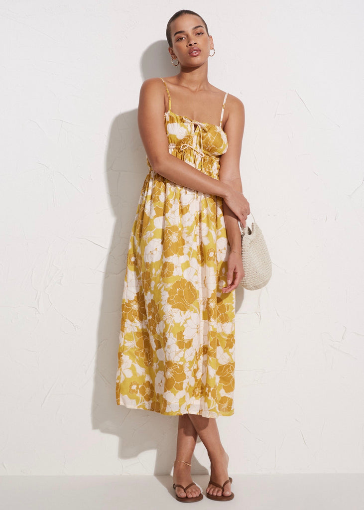 Francesca Midi Dress (Potenza Floral Print) - Milk Boutique Francesca Midi Dress (Potenza Floral Print) - Milk Boutique