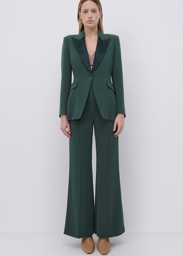 Jessie Crepe Blazer (Hunter Green)