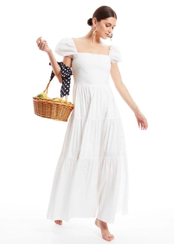 Hart Midi Dress (White)
