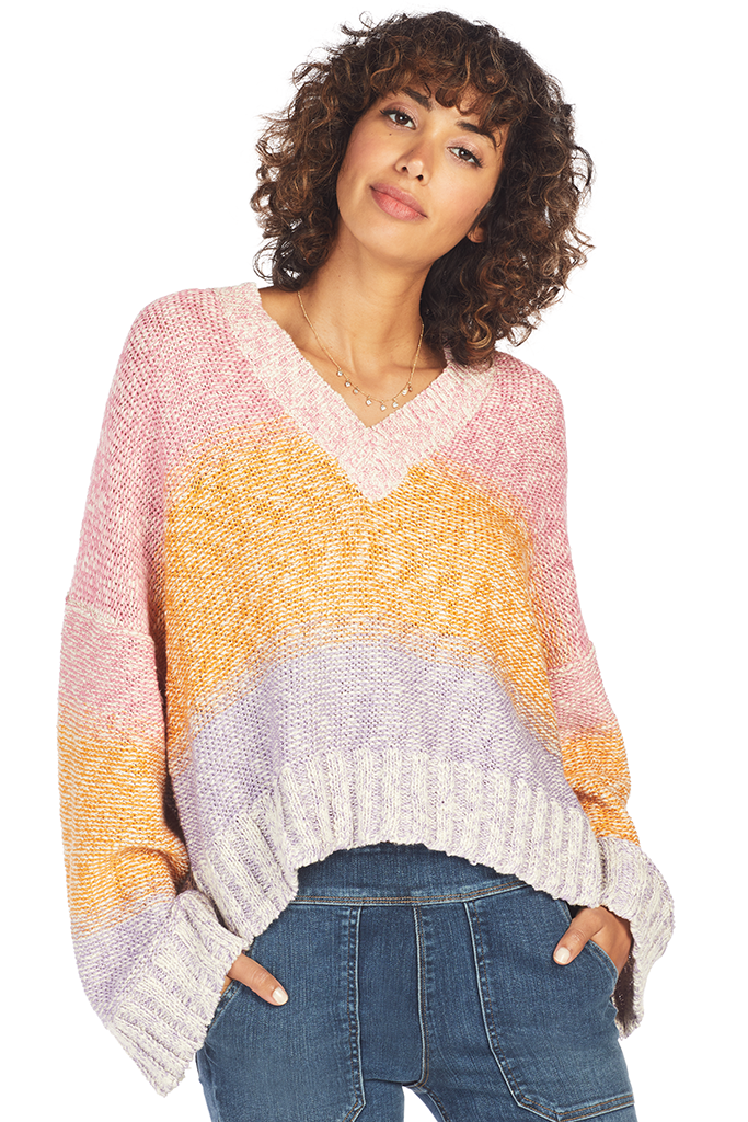 Brie Sweater - Multi Color Ombre