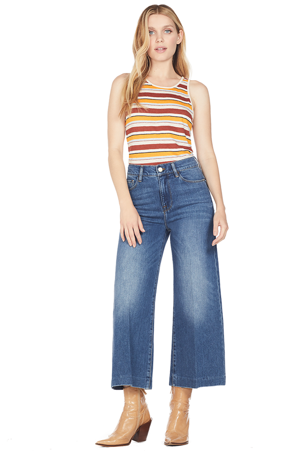 Frame Linen Stripe Tank (Sunrise Multi)