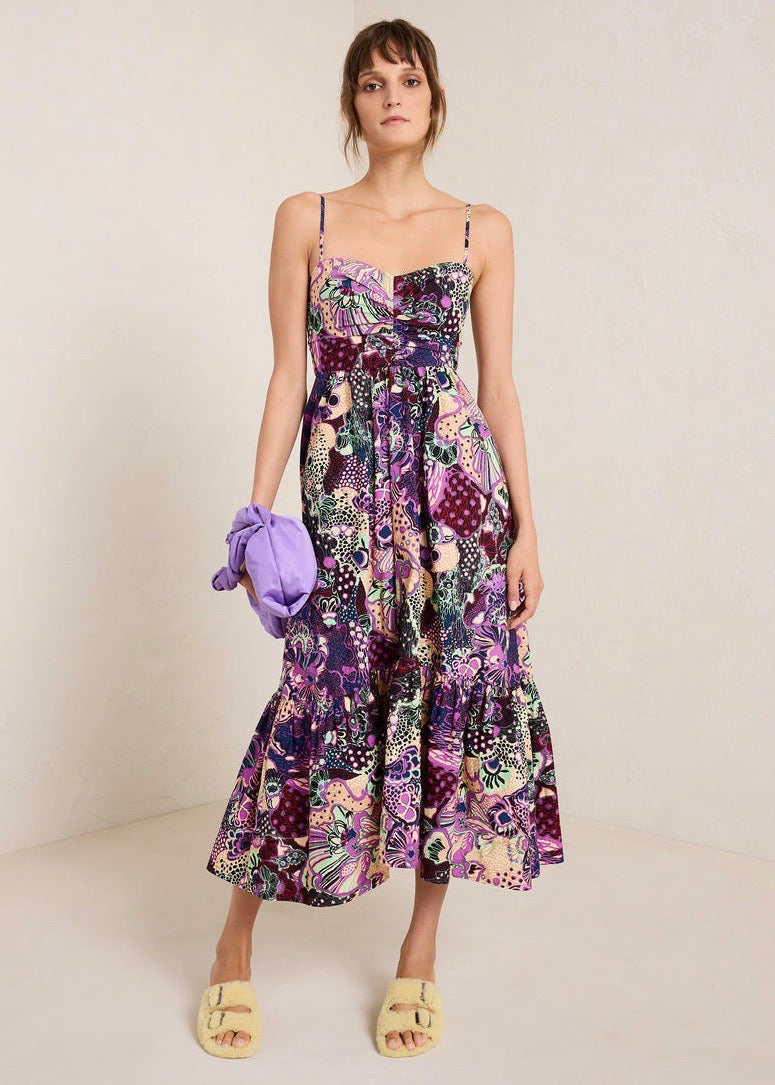 alc lilah cotton midi dress Lilah II Cotton Midi Dress