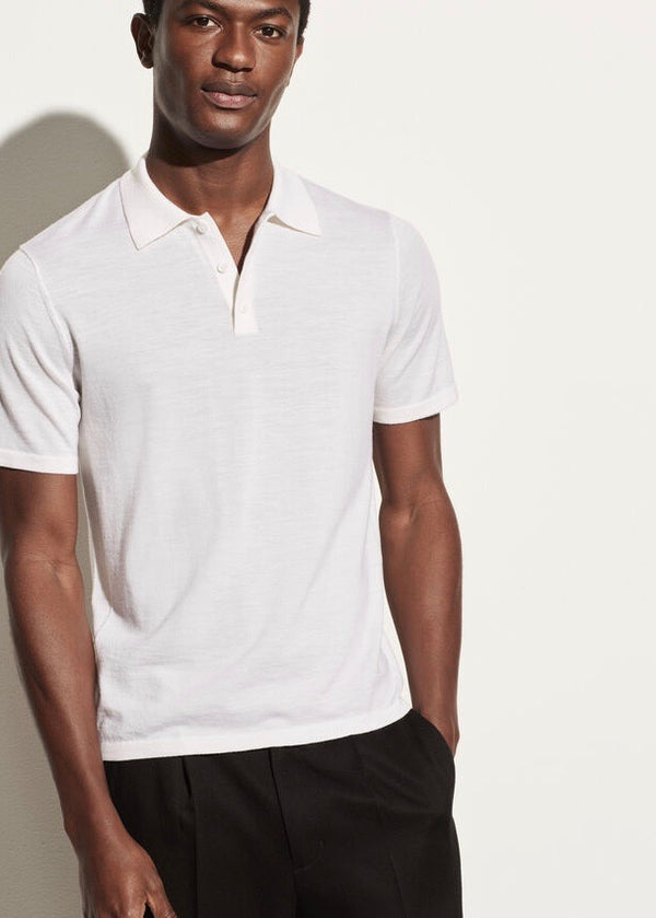 Merino S/S Polo (Off White)