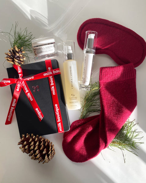 Milk Boutique x Caviar and Cashmere Holiday Gift Set