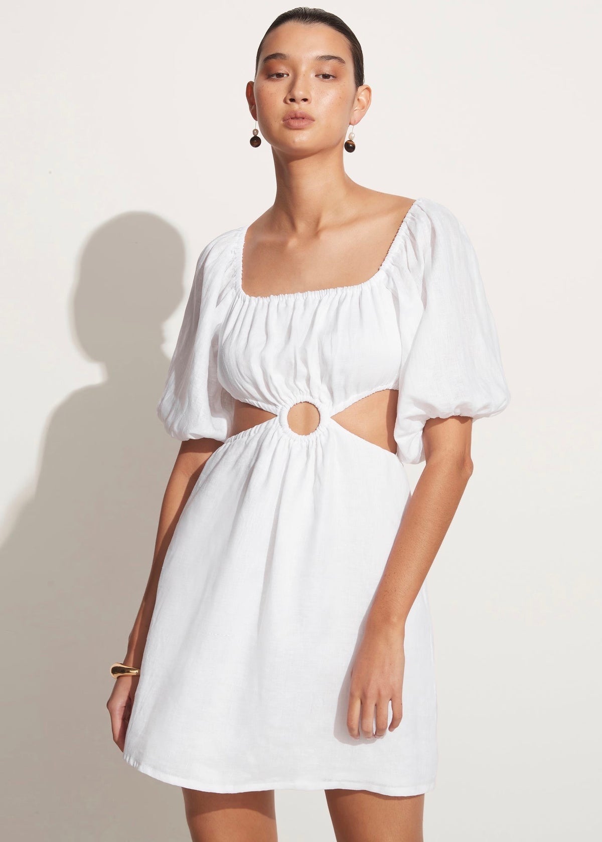 Almero Mini Dress (Plain White) Almero Mini Dress (Plain White)