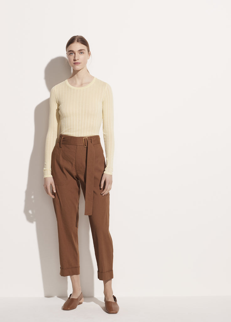 Zara | Pants & Jumpsuits | Zara Linen Wide Leg Pant Size M Orange | Poshmark